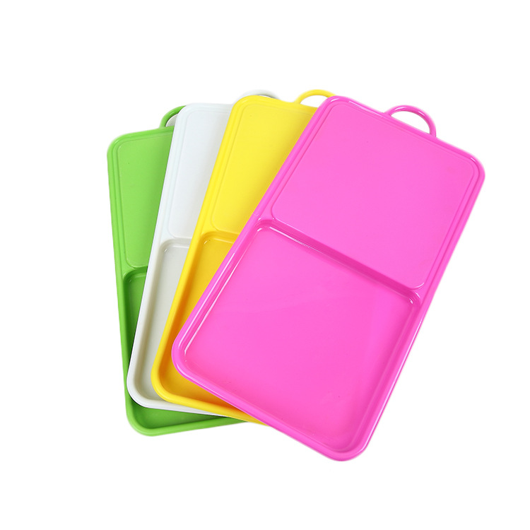 Yiwu mercado rectangular amor cóncavo-convexa ranura color fruta placa tabla de cortar PP colgando utensilios de cocina