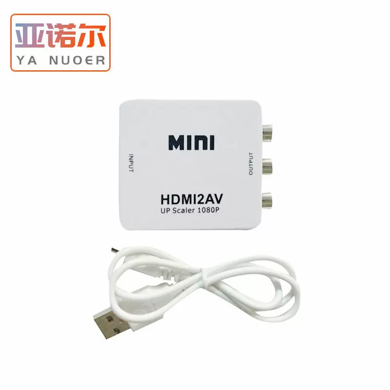 HDMI к AV переключатель поддерживает 1080p CVBS/RCA тройной цветной интерфейс мини HDMI к AV конвертер