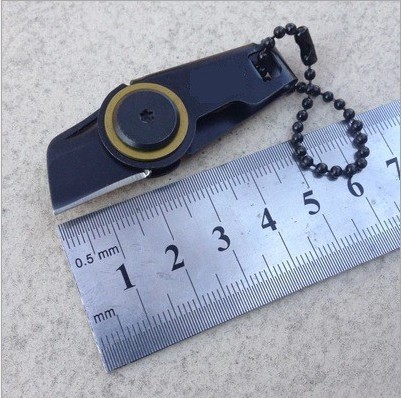 爆款 迷你钥匙扣配饰 EDC随身多功能求生工具 拉链刀钥匙扣刀