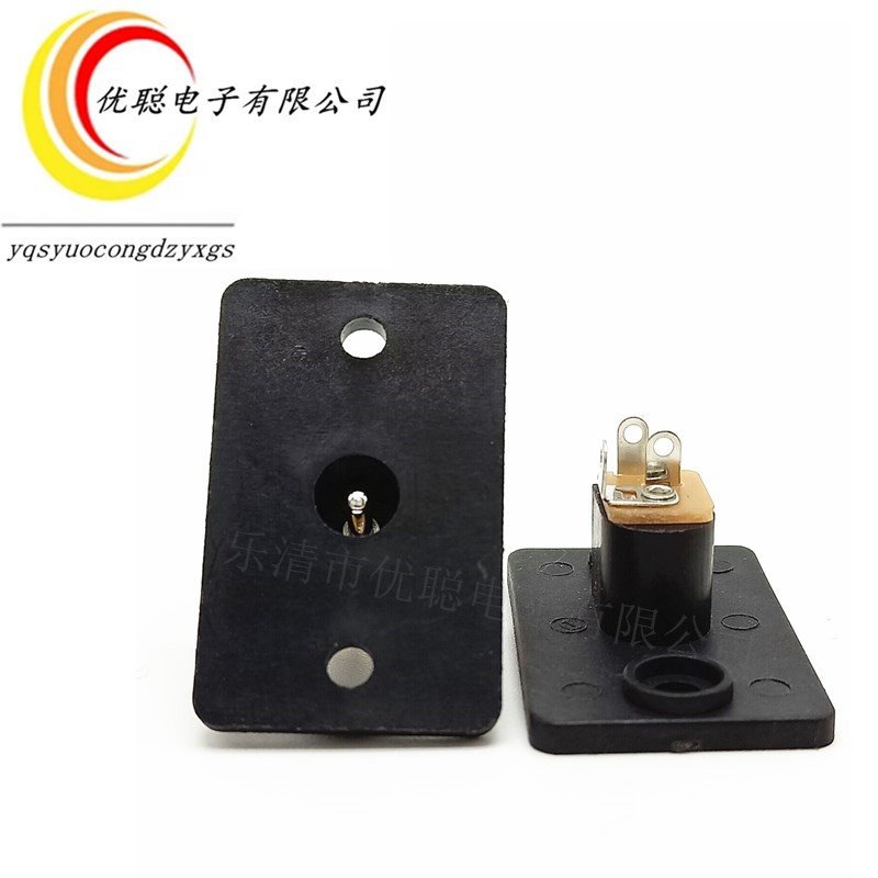 大面dc电源插座 DC019A电源插座铜脚5.5*2.1/2.5 环保耐高温三脚