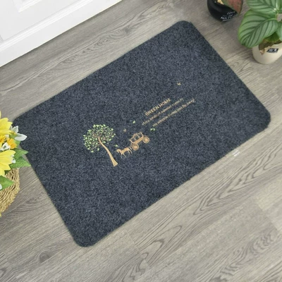 logo advertising mat a generation, Avtomobil döşəmə paspasları - embroidered-gray-carriage-40cm60cm