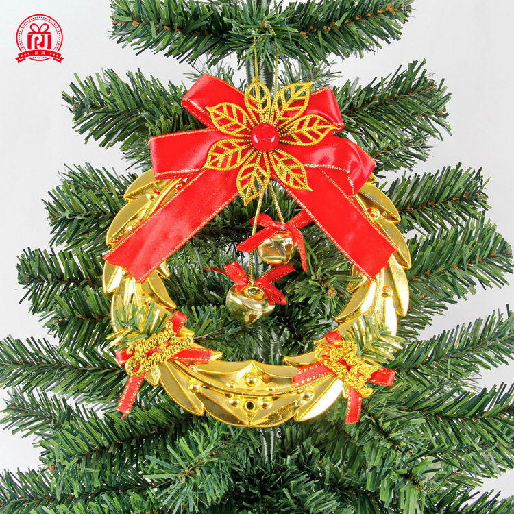 Galvanoplastia de plástico de Navidad accesorios de campana colgante de árbol de Navidad decoraciones de Navidad accesorios de diseño de escena Accesorios