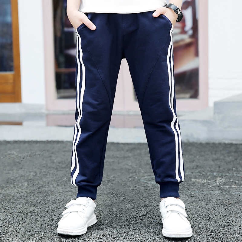 Demi-season knitted autumn children's trousers for boys for leisure