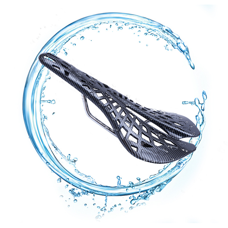 Asiento de bicicleta tipo spider, fibra de carbono, ligero, para carretera y fixie, cojín de ciclismo