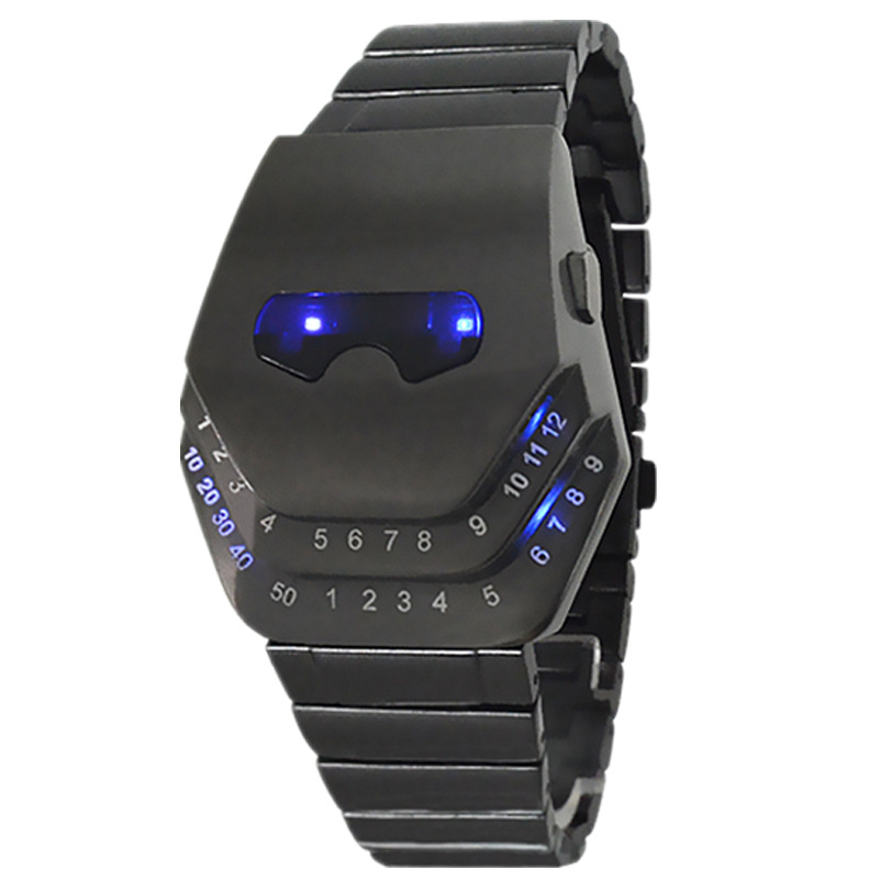 Moda cobra reloj personalidad Alien reloj electrónico luminoso reloj de pulsera de aleación