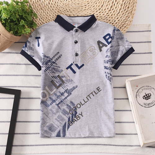 2024 kids shirt boys tops children clothes wear童装T恤 跨境