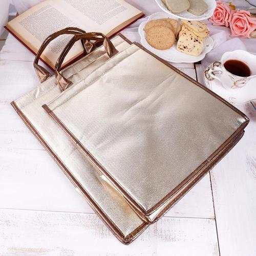 6-inch 8-inch cake insulation bag, non-woven laser aluminum film insulation bag, takeaway ice bag can be printed with logo