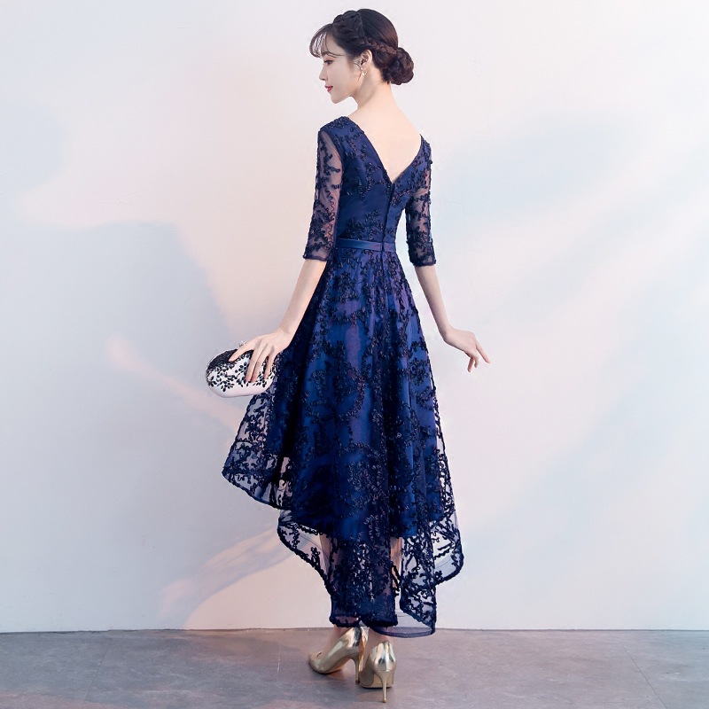 Vestido de Noche para Mujer, Estilo 2025, Elegante, Distinguido, Delgado, para Fiestas de Sociedad, Vestido Midi