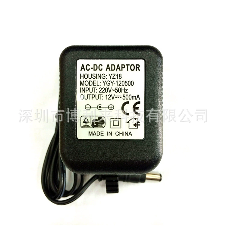Блок питания Адаптер питания постоянного тока Трансформатор питания постоянного тока 12 В 0,5 А А Адаптер питания постоянного тока