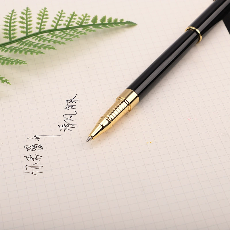 Black metal rollerball pen, gift pen