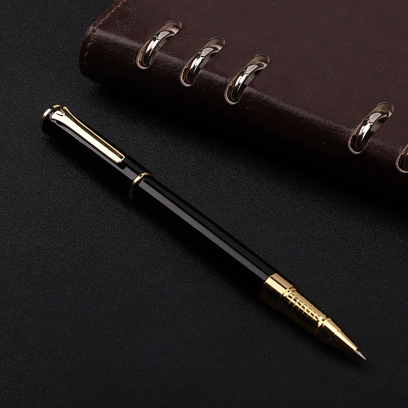 Black metal rollerball pen, gift pen