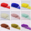 Manufacturer currently sells ostrich wool cloth edge multi -color optional auxiliary materials wedding decorative feathers champagne starting from 10 meters from 10 meters