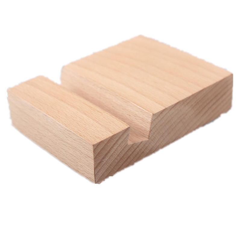 Paisaje artesanal de madera soporte de teléfono móvil base de escritorio creativo perezoso universal de madera maciza titular de teléfono móvil Logotipo de letras