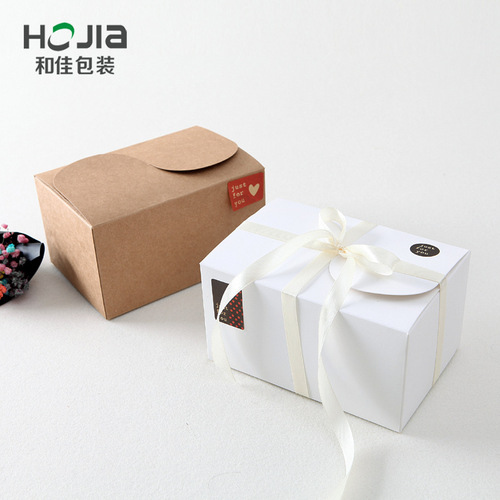 Pastry packaging box, biscuit box, baking nougat packaging box, mousse box, cake gift box, candy box wholesale