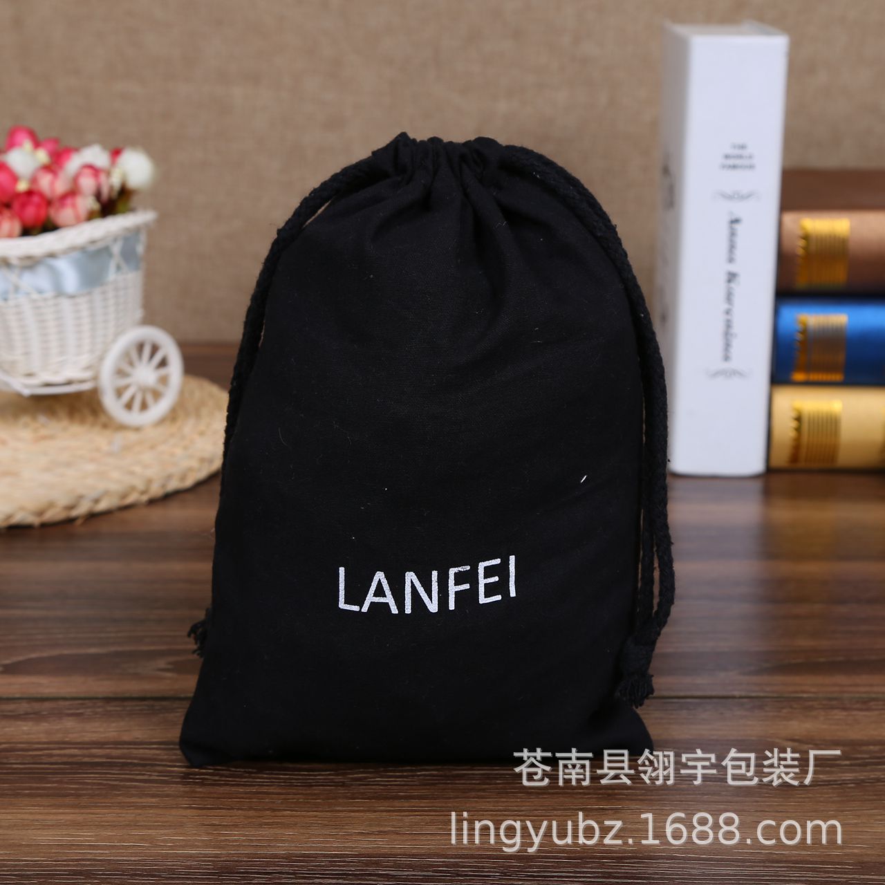 厂家专业定 做手提帆布袋束口抽绳棉布袋礼品包装袋定 制LOGO