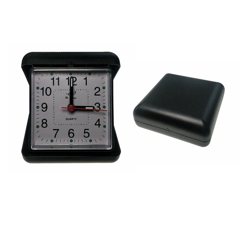 Creative box clock large classic alarm clock student bedside clock convenient travel clock 2658