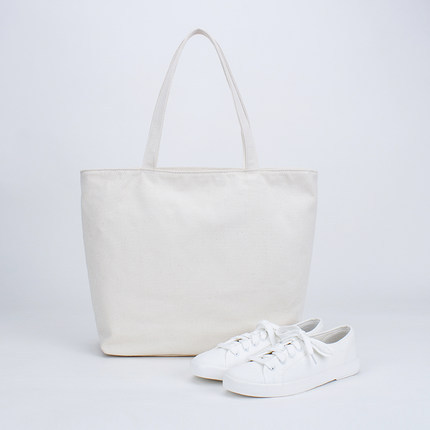 工厂批发纯棉帆布单肩包手提包托特包旅行购物袋可以印刷logo