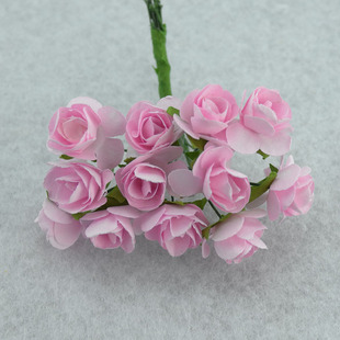 Производители цветов цветов поставляют маленькие бумажные цветы DIY Кольцо Материалы Роза Цветок Свадебной сахар аксессуары мини -свадебная бумага цветы