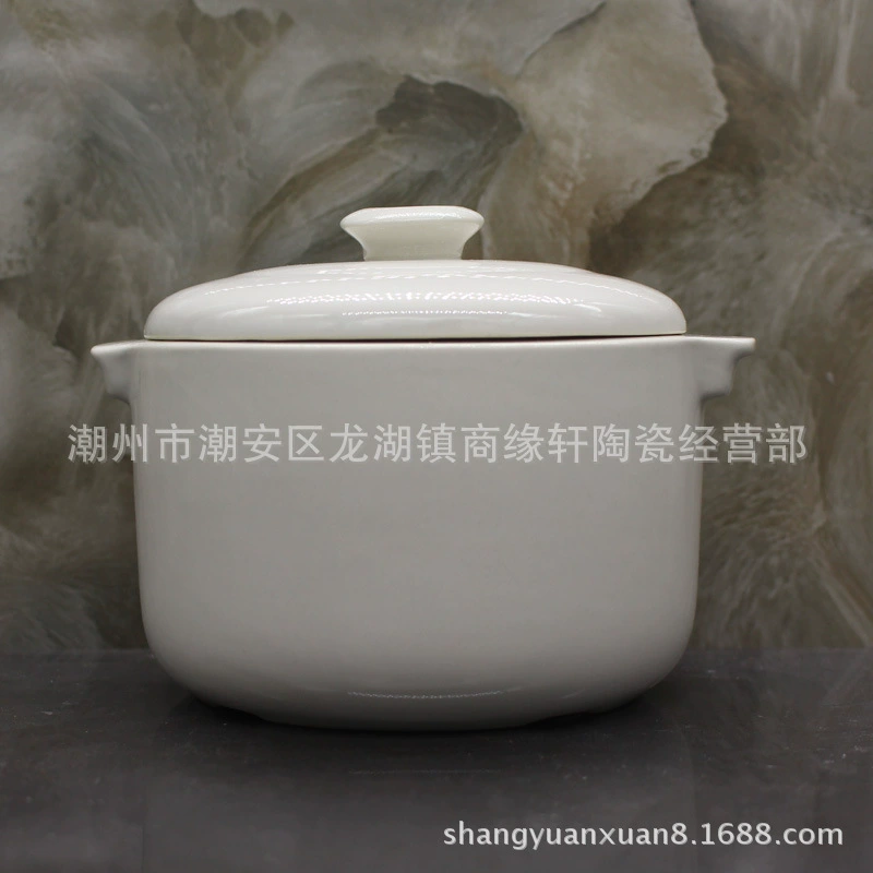 Керамический тушеный горшок Tianji для ресторанов и отелей, герметичный с крышкой, гнездо-пароварка для супа и отваров