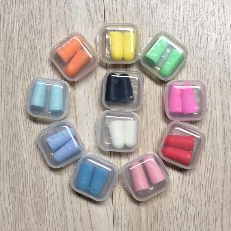 Sponge Earplugs, Earplugs, Anti-Noise Factory, Sound Insulation, Noise Reduction, Anti-Snoring, Learning, Sleep, Boxed