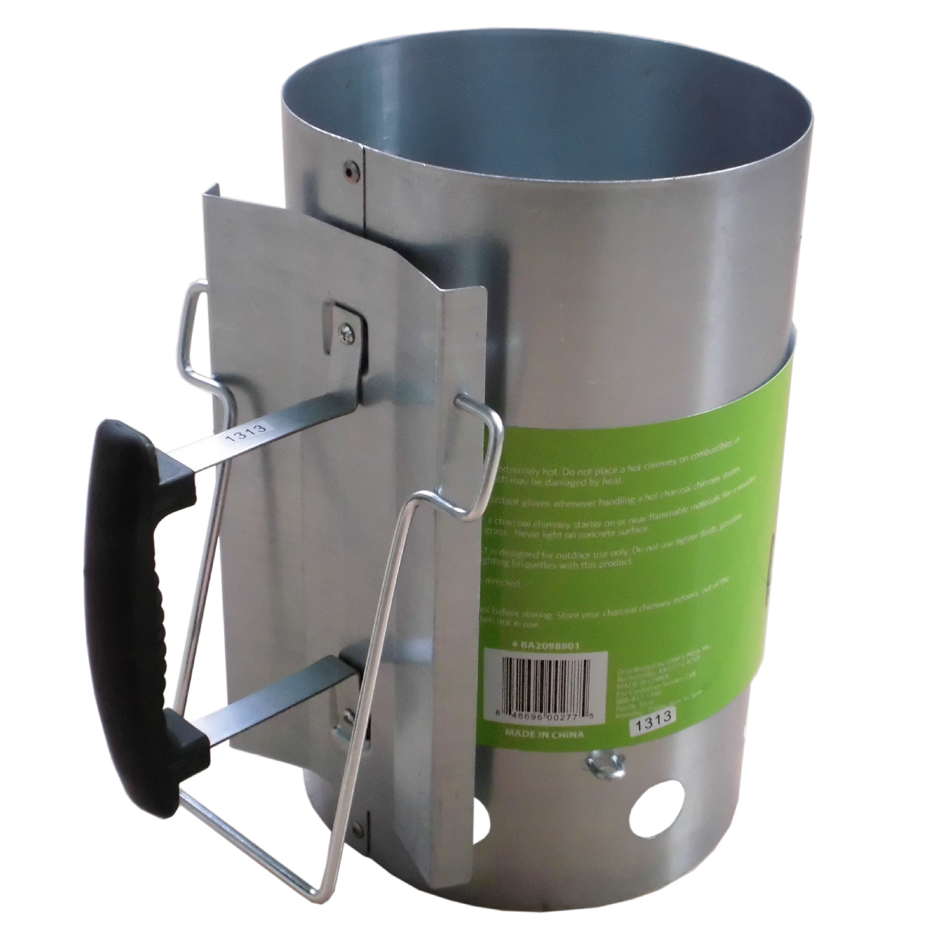 Directo de fábrica de la barbacoa de carbón estufa de carbón de madera del barril encendido de carbón encendedor de BARBACOA especial galvanizado hoja de 19 puntos de madera de carbón barril al por mayor