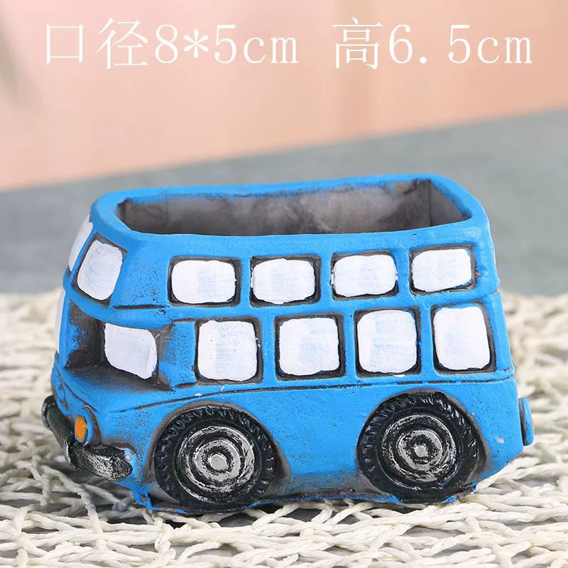 Creative retro cartoon breathable flowerpot, micro landscape