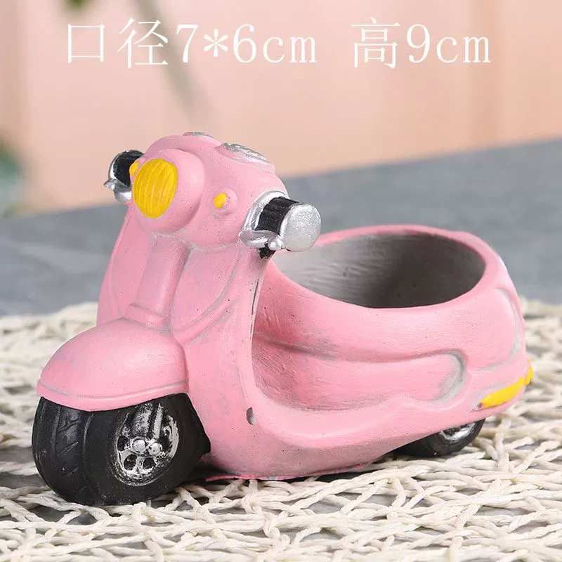 Creative retro cartoon breathable flowerpot, micro landscape