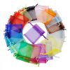 Factory spot solid color transparent European yarn bag mouth jewelry, jewelry packaging net yarn bag gift hi candy yarn bag