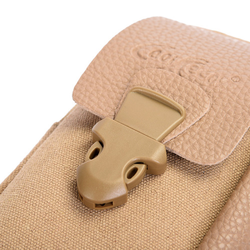 Outdoor sports elderly waist bag canvas wear belt large screen mobile phone bag card bag sports business waist bag wholesale