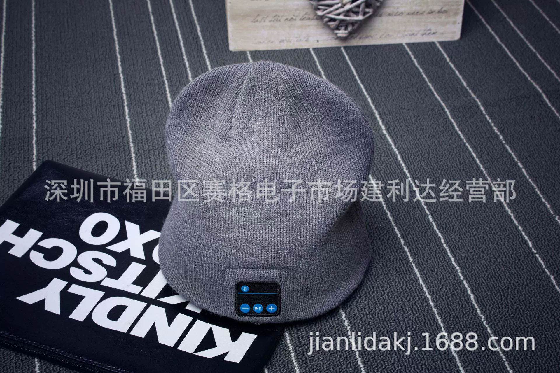 Бини с Bluetooth, трёхмерная вязаная шапка с наушниками, 32 мм динамики, Bluetooth 5.3, 6 ч работы