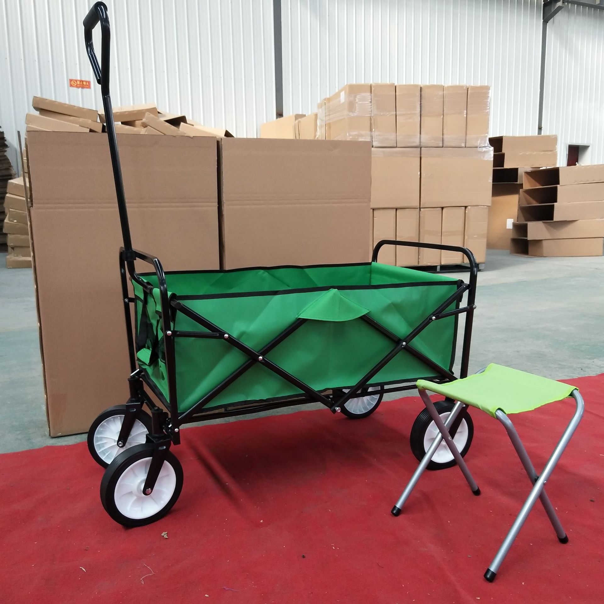 户外露营车野营地车便携式野餐拉杆小拖车露营摆摊折叠小推车简便