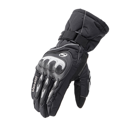 Winter waterproof motorcycle gloves for men, touch screen riding gloves for electric vehicles, cold and warm windproof motorcycle gloves for women