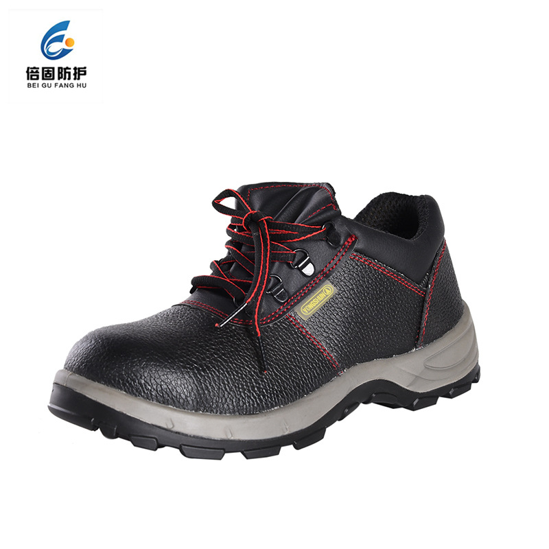 防砸透气劳保鞋 黑色低帮四季款防砸防刺穿安全防护鞋 劳保鞋