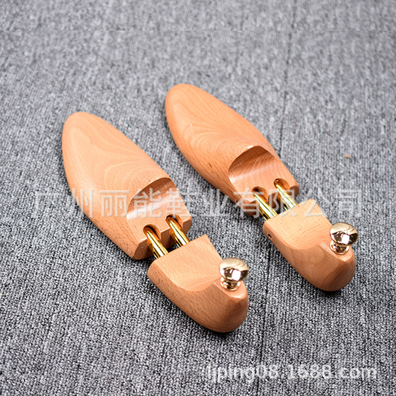 Precio de fábrica Zapato de madera maciza de haya última forma retráctil eliminación de arrugas soporte de zapato de madera expansor de zapato dispositivo de soporte de zapato
