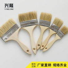 厂家直销 纯猪鬃木柄刷 厂家批发纯猪毛刷  烧烤刷子耐高温油漆刷