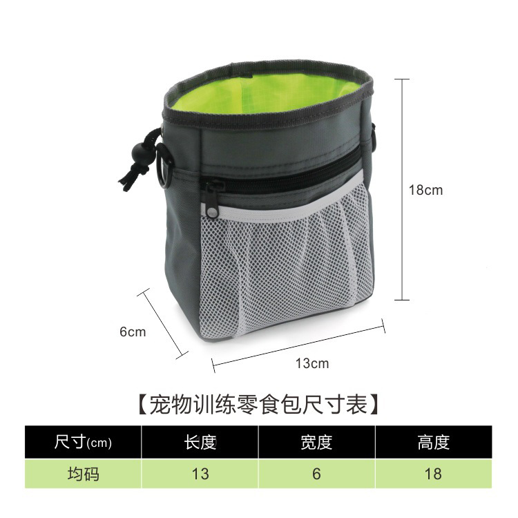 Bolsa de comida para perros multifuncional portátil transfronteriza bolsa de almacenamiento bolsa de entrenamiento para mascotas de gran capacidad merienda ventas directas de fábrica