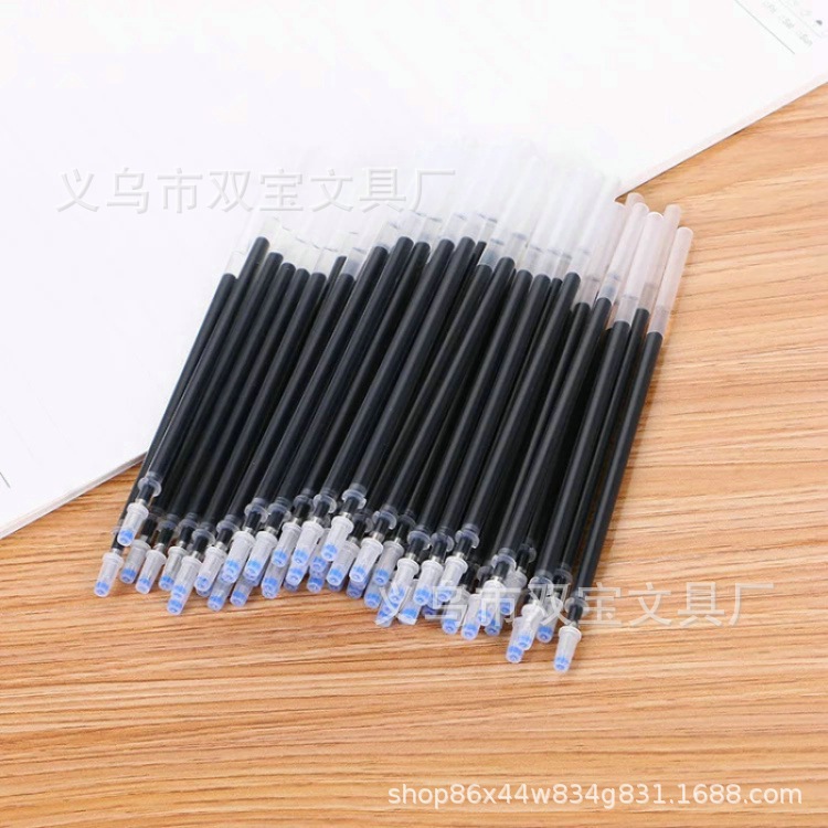 Factory Direct Sales Bullet Tip Needle Tube Gel Pen Refill 0.5mm Universal Signature Pen Refill for Students Black Replacement Refill