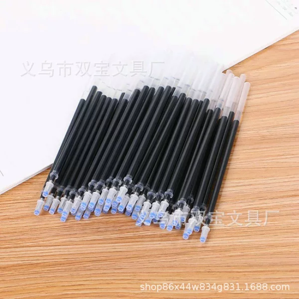 Factory Direct Sales Bullet Tip Needle Tube Gel Pen Refill 0.5mm Universal Signature Pen Refill for Students Black Replacement Refill