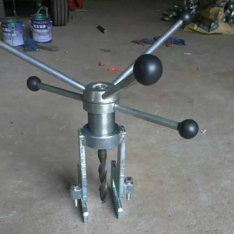 铁塔安装时高空补钻孔眼专用打孔器手扳钻角铁手摇钻