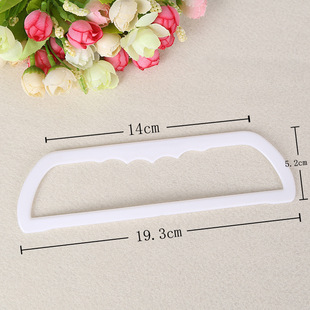 Factory wholesale transparent PE bag plastic portable buckle plastic Sawtooth handle specification 19.3*5.2