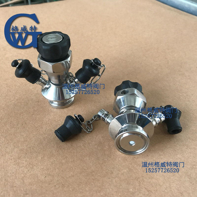 卫生级取样阀 316L不锈钢卡盘取样阀 无菌取样阀 小卡盘25.2