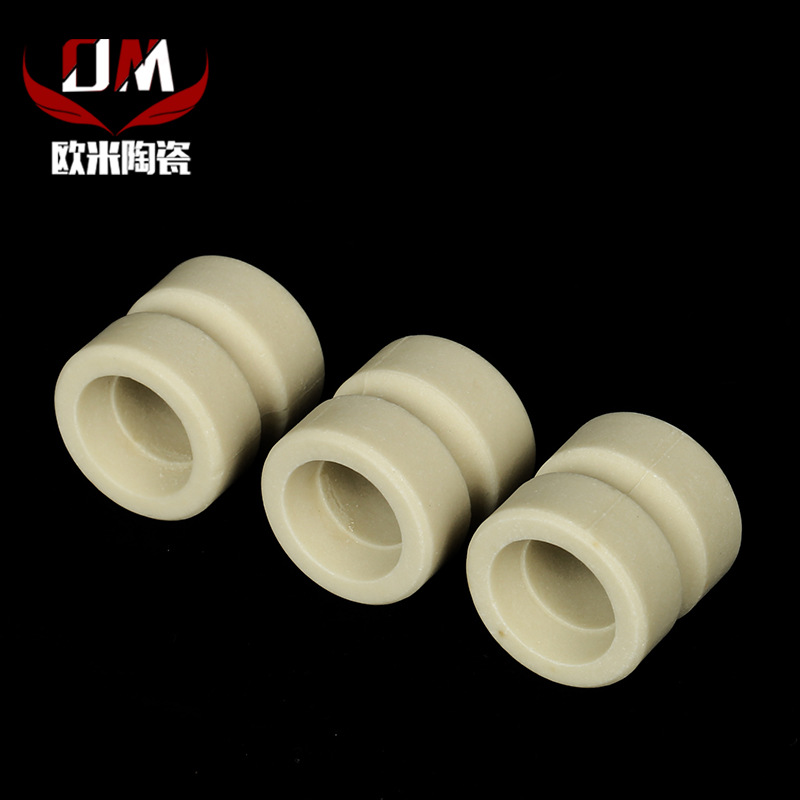 厂家批发堇青石陶瓷环 绝缘陶瓷轴套 氧化铝陶瓷结构件