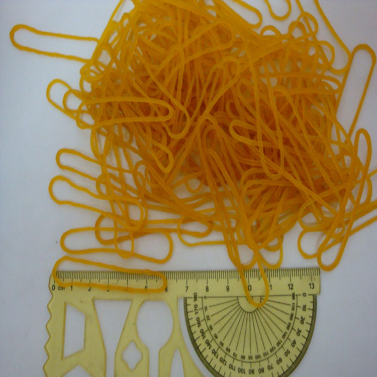 厂家直销 牛皮筋越南长条形橡皮筋 黄色橡皮圈 办公橡胶圈 橡皮圈