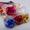 Colorful Simulation 24K Gold Foil Rose Gift Box Single Tanabata Valentine's Day Gift Creative Birthday Manufacturer Cross -border