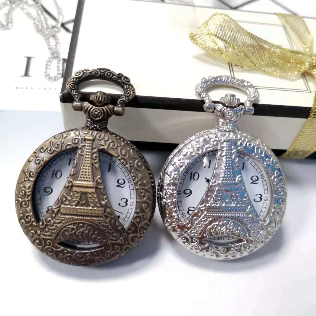 批发个性礼物镂空复古翻盖大怀表创意学生夜光手表大表盘老人挂表