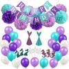 Decorations suitable for photo sessions, combined layout, mermaid