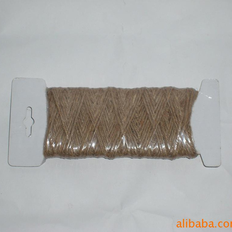 厂家供应加工各种规格的黄麻绳带纸卡的产品