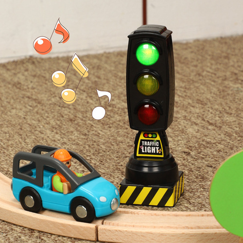 Simulation traffic light toy traffic light model road sign kindergarten children's teaching aids train scene