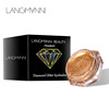 Langmanni 6 color diamond pearl light liquid eye shadow shine colorful eye shadow liquid eye shadow cream