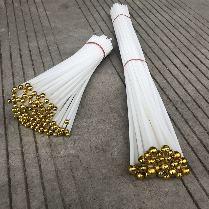 Флагшток с ручным приводом длиной 30 см, внешний диаметр 6 мм, белый пластиковый флагшток с ручным приводом, баннер, рекламный баннер, раскачивающийся с рук, бамбук
